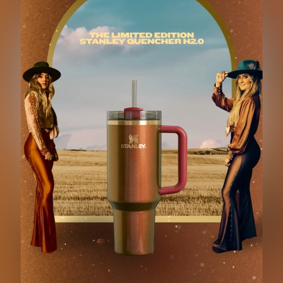 ♥️Lainey Wilson x Stanley Country Gold 40 oz. Tumbler- BNIB! - Picture 2 of 5